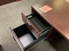 Load image into Gallery viewer, R6702 24”x 71” Mahogany Lam Used Credenza Desk w1 File $199.98 - 1 Only