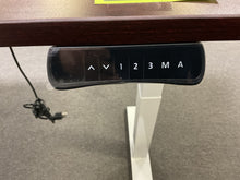 Load image into Gallery viewer, 8888/8881 71” Mahogany Laminate L-Shaped Pwr Adj Desk $849.95