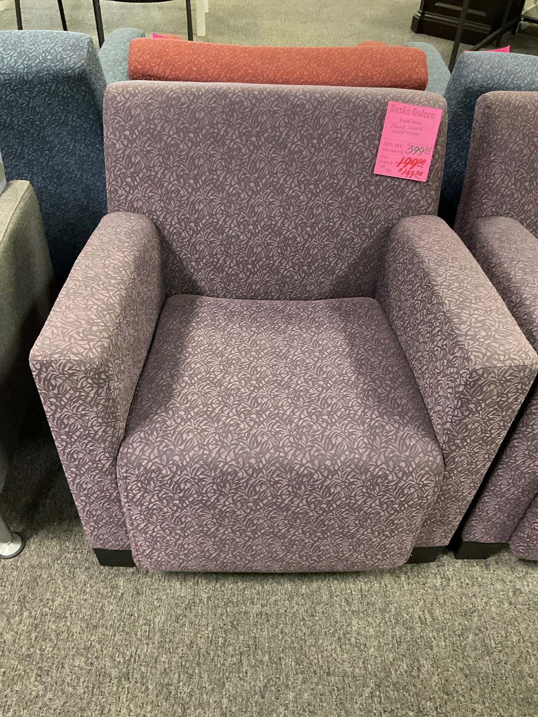R70 Purple Lounge Used Chair $99.98 - 1 Only!