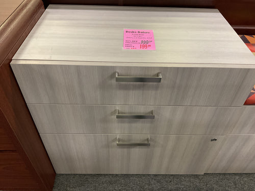 R660 18”x 30” 3 Drawer Gray Lam. Used Lateral File $199.98 - 1 Only