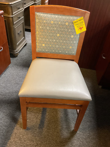 R73 Green Wood Frame Armless Used Chair $79.95 - 1 Only