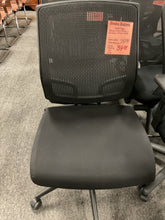 Load image into Gallery viewer, R6131 Sit On It Black Armless Mesh Back Used Office Chair $39.98