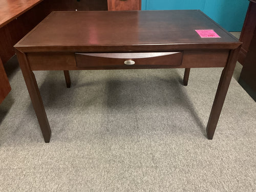 R55 32”x 51” Mahogany Dual Sided Used Desk w/1 Drawer $249.98 - 1 Only