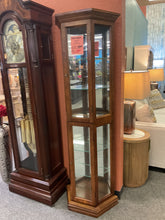Load image into Gallery viewer, R9089 25”x 72” Cherry Used Curio Cabinet $199.98 - 1 Only