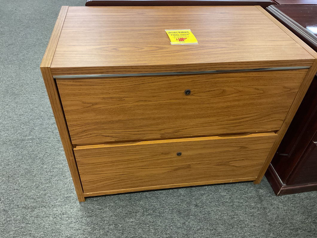 R42 Oak 2 Drawer Used Lateral File $99.95 - 1 Only