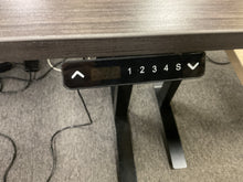 Load image into Gallery viewer, R9011 24”x 60” Gray Lam Power Adj Used Desk $349.98 - 1 Only