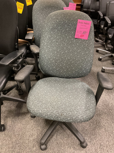 R414 Gray Leaf Pattern Used Chair $44.48
