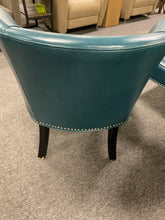 Load image into Gallery viewer, R55 Teal Leather Accent Used Chair $299.98