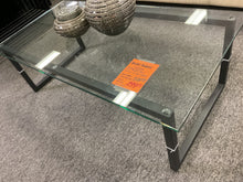 Load image into Gallery viewer, Used 3Pc Glass/Metal Cocktail and 2 End Tables $299.98