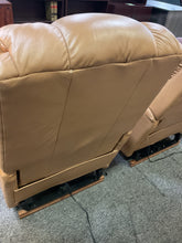 Load image into Gallery viewer, R6411 La-Z-Boy Tan Leather Power Used Recliner $349.98