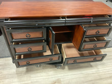 Load image into Gallery viewer, R444 20”x 88” Two Tone 8 Drawer Used Storage Dresser $299.98 - 1 Only