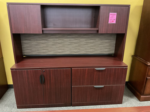 R555 22”x 71” Mahogany Used Storage Credenza $399.98 - 1 Only