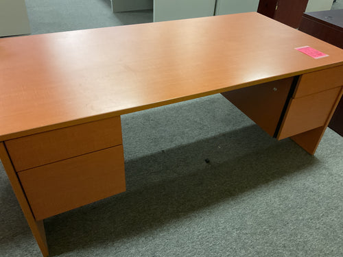 R702 36”x 72” Pine Lam Used Desk w/2 Files $199.98 - 1 Only