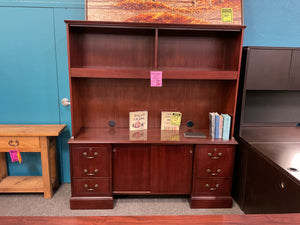 R1207 20”x 66” Mahogany Used Storage Credenza w/2 Files $399.98