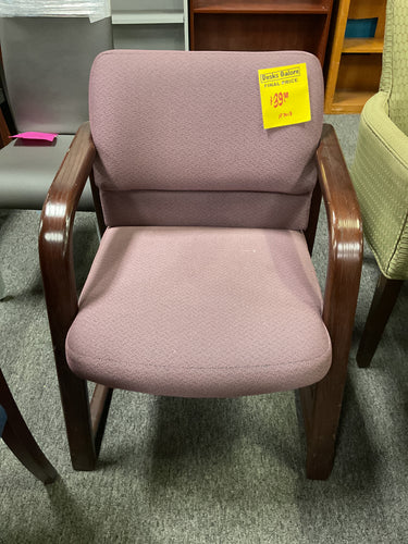 R7013 Purple/Mahogany Wood Frame Used Chair $39.98 - 1 Only