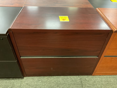 R26 Mahogany 2 Drawer Used Lateral File $80.00 - 1 Only