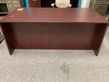 Load image into Gallery viewer, R7077 36”x 71” Mahogany Lam Used Desk w/1 File $399.98 - 1 Only