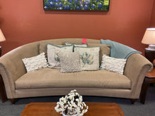 Load image into Gallery viewer, R9390 Tan Crescent Used Sofa $399.98 - 1 Only