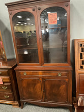 Load image into Gallery viewer, R1900 16”x 52” Pray’s Cherry Used Storage China Cabinet $599.98 - 1 Only