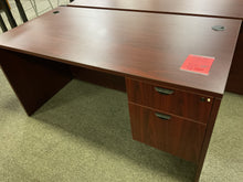 Load image into Gallery viewer, R441  30”x 60” Mahogany Lam Used Desk w/1 File $349.98 - 1 Only