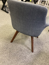 Load image into Gallery viewer, R2121 Art Deco Style Gray Fabric Arm Guest Chair $175.00