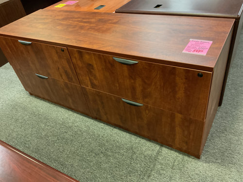 R667 Cherry Lam 4 Drawer Used Later File Credenza $549.98 - 1 Only