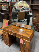 Load image into Gallery viewer, R9911 17”x 41” Antique Used storage Dresser w/Mirror $449.98 - 1 Only