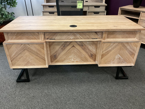 8137 66” Khaki Executive Desk $1199.95