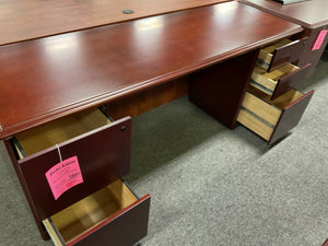 R745 24”x 72” Mahogany Used Credenza Desk $199.98 - 1 Only