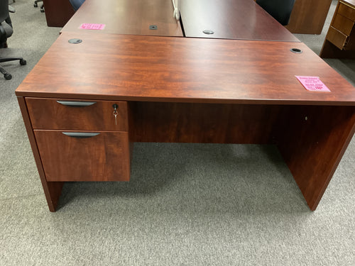 R6708 30”x 60” Cherry Lam Used Desk w/1 File $149.98 - 1 Only