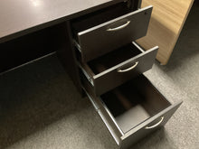 Load image into Gallery viewer, R8800 36”x 71” Espresso Lam Used Desk w/2 Files $499.98 - 1 Only