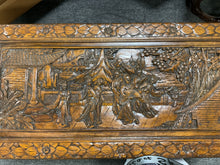 Load image into Gallery viewer, R606 20”x 41” Carved Used Storage Chest $399.98 - 1 Only!