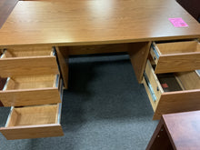 Load image into Gallery viewer, R183 30”x 60” Pine Used Desk w/2 Files $199.98 - 1 Only