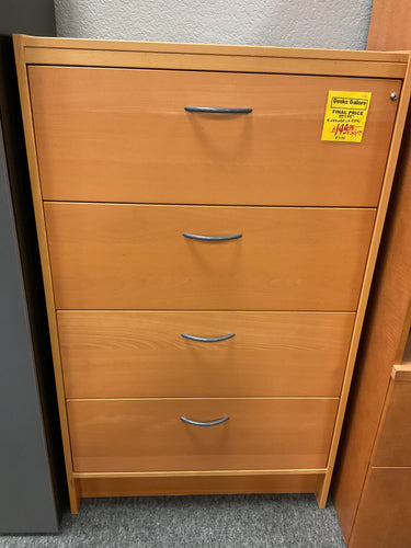 R7170 33”x 55” 4 Drawer Pine Used Lateral File $99.95 - 1 Only