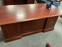 Load image into Gallery viewer, R9905 36”x 72” Cherry Executive Used Desk w/2 Files $249.98 - 1 Only