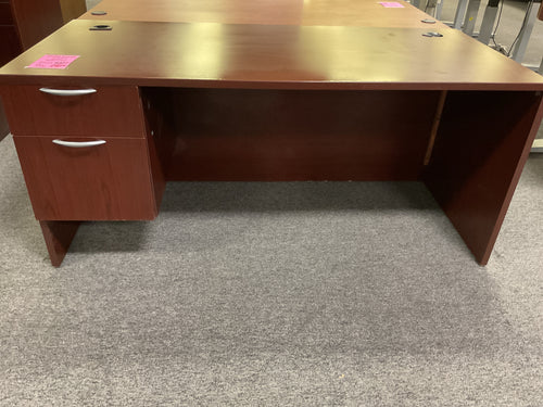 R2009 30”x 66” Mahogany Lam. Used Desk w/1 File $249.98 - 1 Only