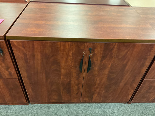 R55 35.5”x 22” Cherry Lam. Used Storage Cabinet $199.98 - 1 Only