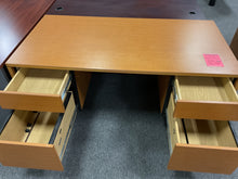 Load image into Gallery viewer, R991 30”x 60” Pine Lam Used Desk w/2 Files $199.98 - 1 Only