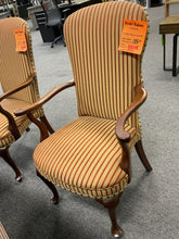 Load image into Gallery viewer, Used Striped Mahogany Wood Frame Chair - $99.98