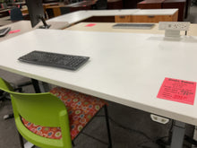 Load image into Gallery viewer, R1905 24”x 64” White Lam Power Adjustable Used Desk $399.98 - 1 Only!