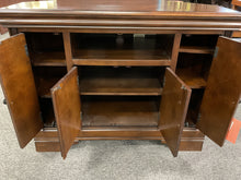 Load image into Gallery viewer, R5159 20”x 42”x 32” Cherry Corner Used Storage Cabinet $449.98 - 1 Only