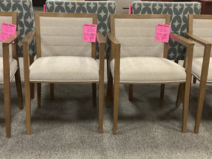 R95 Taupe Wood Frame Used Chair $75.00