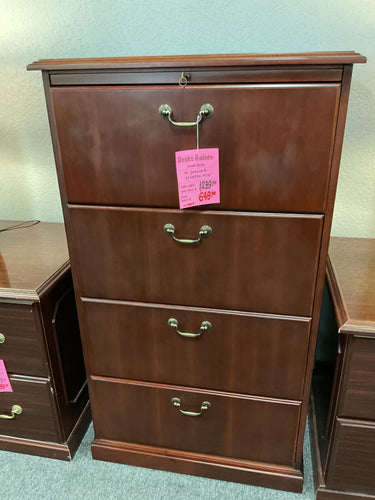 R7007 Mahogany 4 Drawer Used Lateral File $649.98 - 1 Only