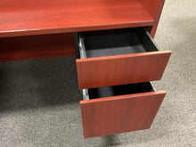 Load image into Gallery viewer, R441 71” Cherry Lam Reception Used Desk w/2 Files $649.98 - 1 Only