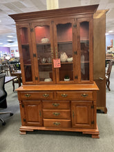 Load image into Gallery viewer, R4931 19”x 52”x 78” Young Republic Maple China Used Storage Cabinet
