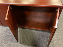 Load image into Gallery viewer, R112 22”x 71” 4 Door Cherry Used Storage Credenza $199.98 - 1 Only