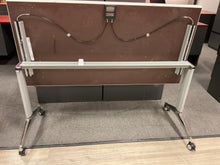 Load image into Gallery viewer, R409 29”x 58” White Folding Used Table w/Casters $99.98 - 1 Only