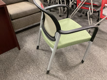 Load image into Gallery viewer, R1201 Green Mesh Back Stackable Used Chair $69.98