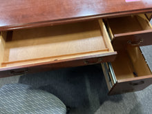 Load image into Gallery viewer, R110 36”x 72” Cherry Used Desk w/1 File $49.98 - 1 Only