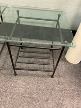 Load image into Gallery viewer, Used 3 Piece Glass &amp; Iron Cocktail and 2 End Tables - $599.98